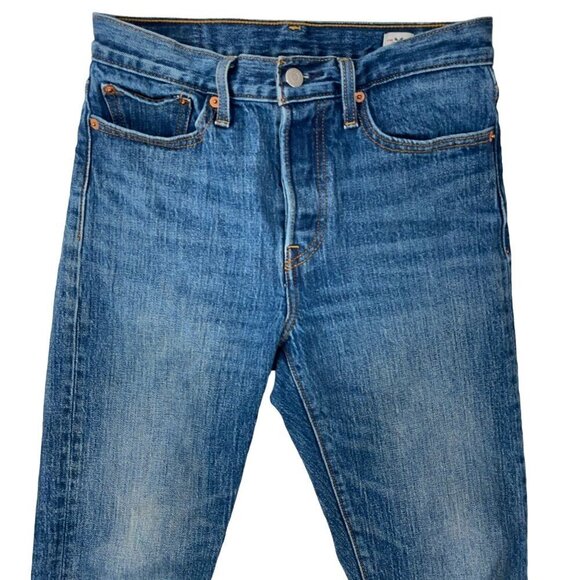 Levi's SIZE 27 Levi's White Oak Cone Denim Wedgie Icon Ankle Jeans (Button Fly) - Picture 3 of 8